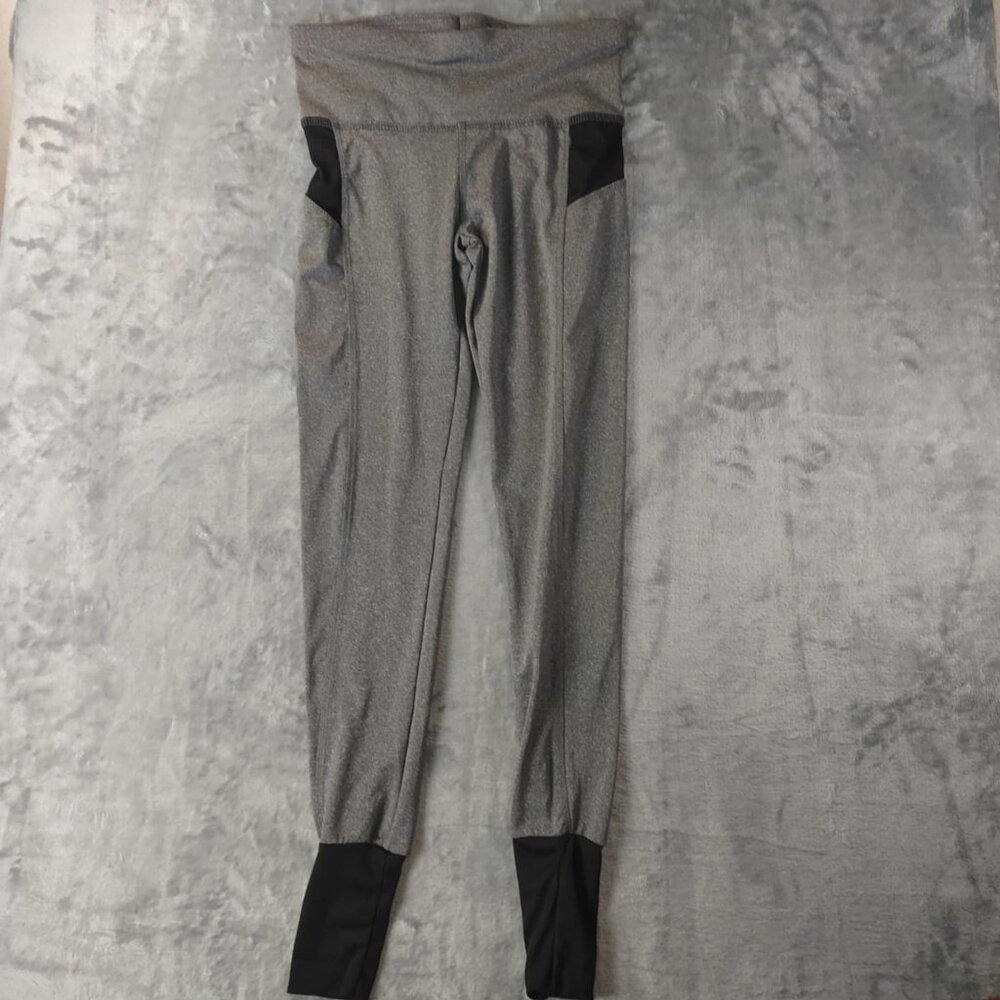 Just Be Free Womens S Gray & Black Gym Brands Women Summer Body Workout Leggings